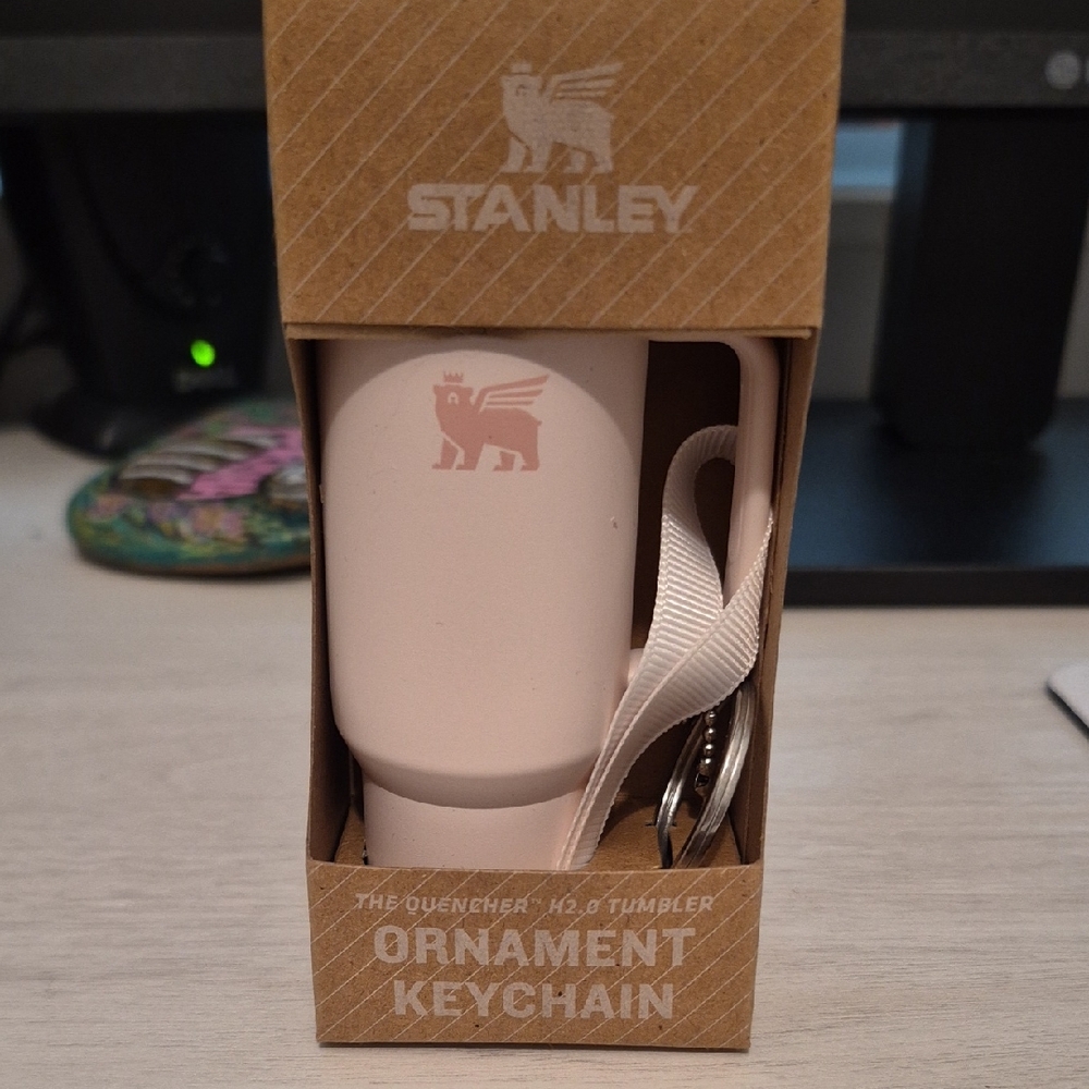 Stanley Blush Tumbler Keychain